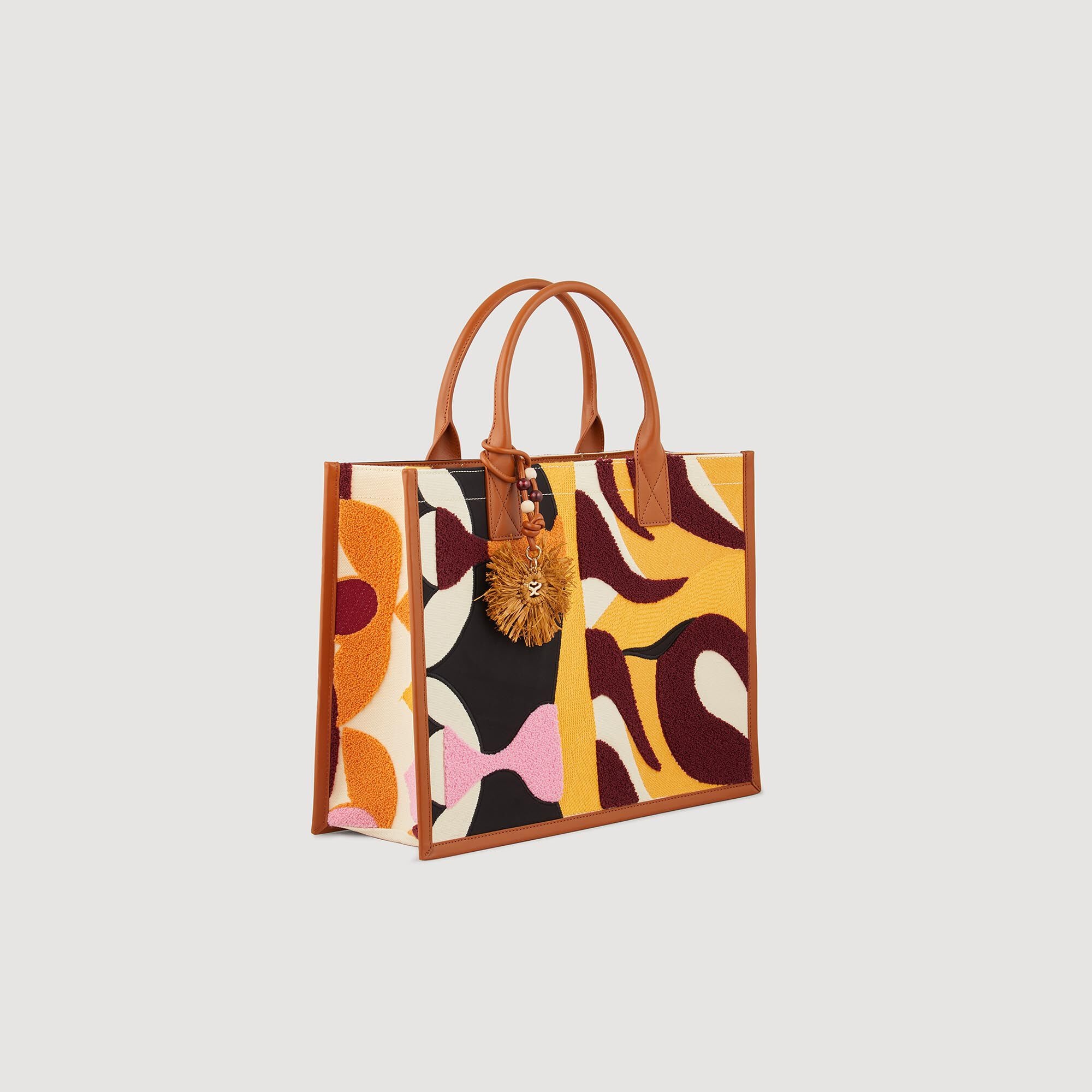 PRINTED CANVAS KASBAH TOTE BAG - 3