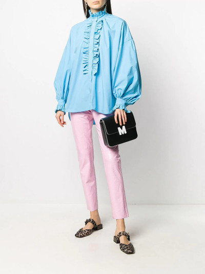 MSGM ruffle placket shirt outlook