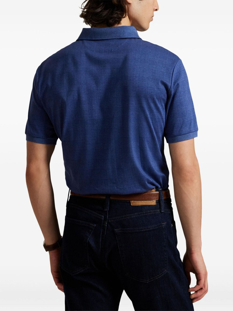 short-sleeve check-pattern polo shirt 4