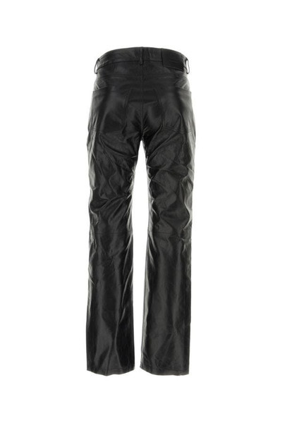 AMI Paris Black leather pant outlook