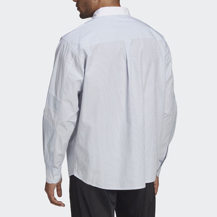 adidas originals Casual Sports Long Sleeves Shirt Sky Blue HD4799 - 3