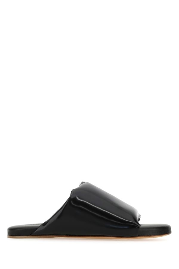 サンダル・ミュール BOTTEGA VENETA Black nappa leather Cushion sandals Bottega Veneta BOTTEGA VENETA WOMAN Black Nappa Leather