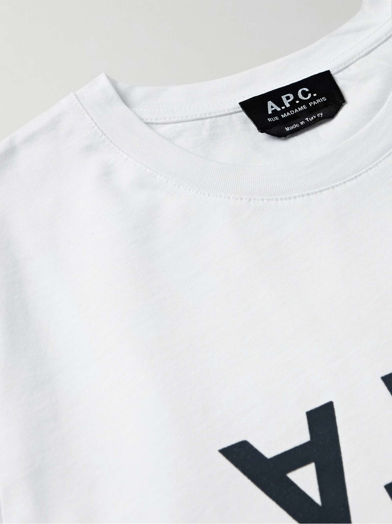 Logo-Flocked Cotton-Jersey T-Shirt 6
