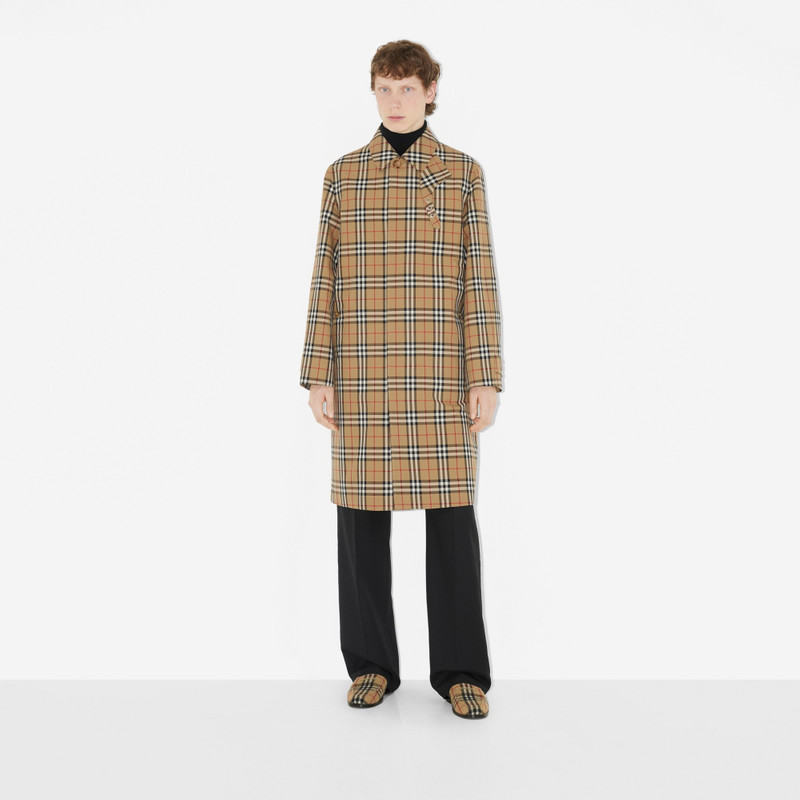 Check Wool Felt Loafers 6