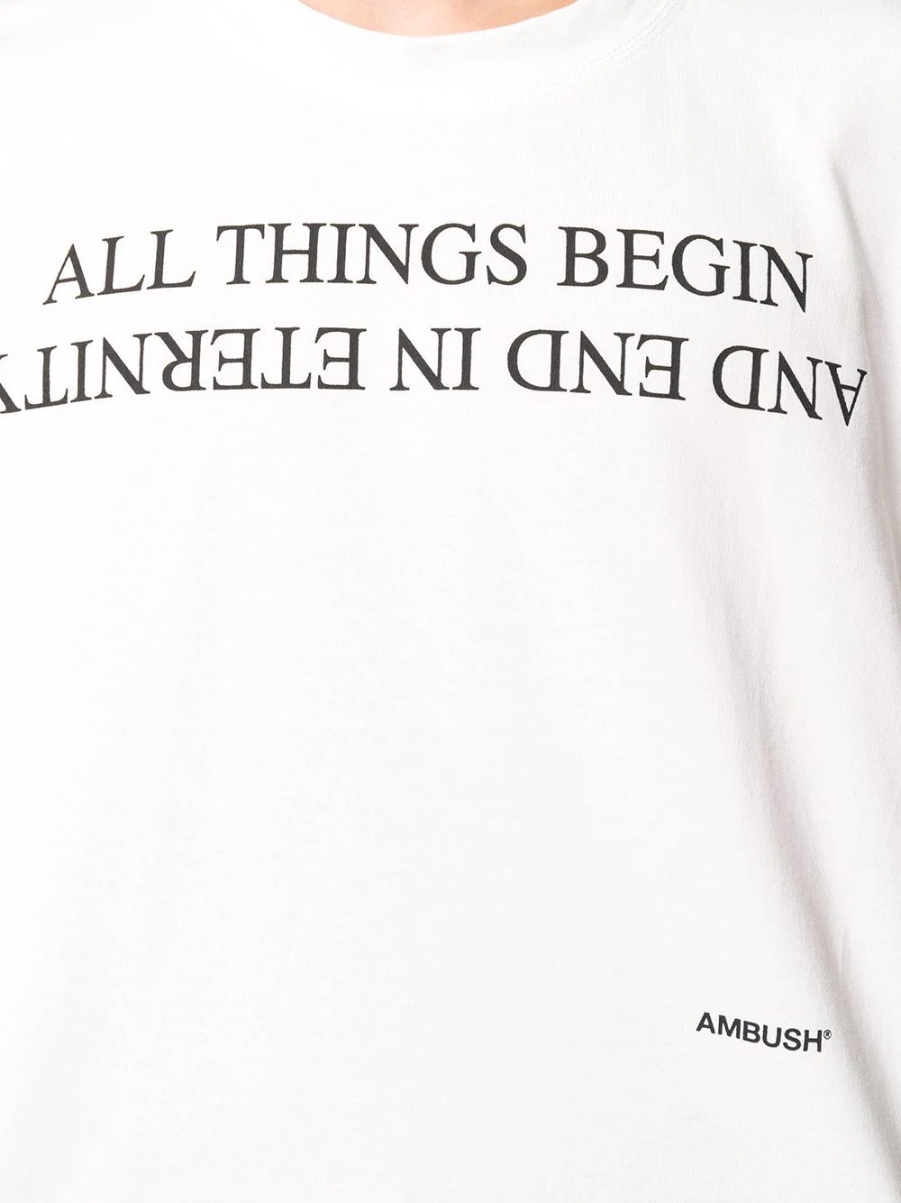 All Things Begin slogan T-shirt - 6