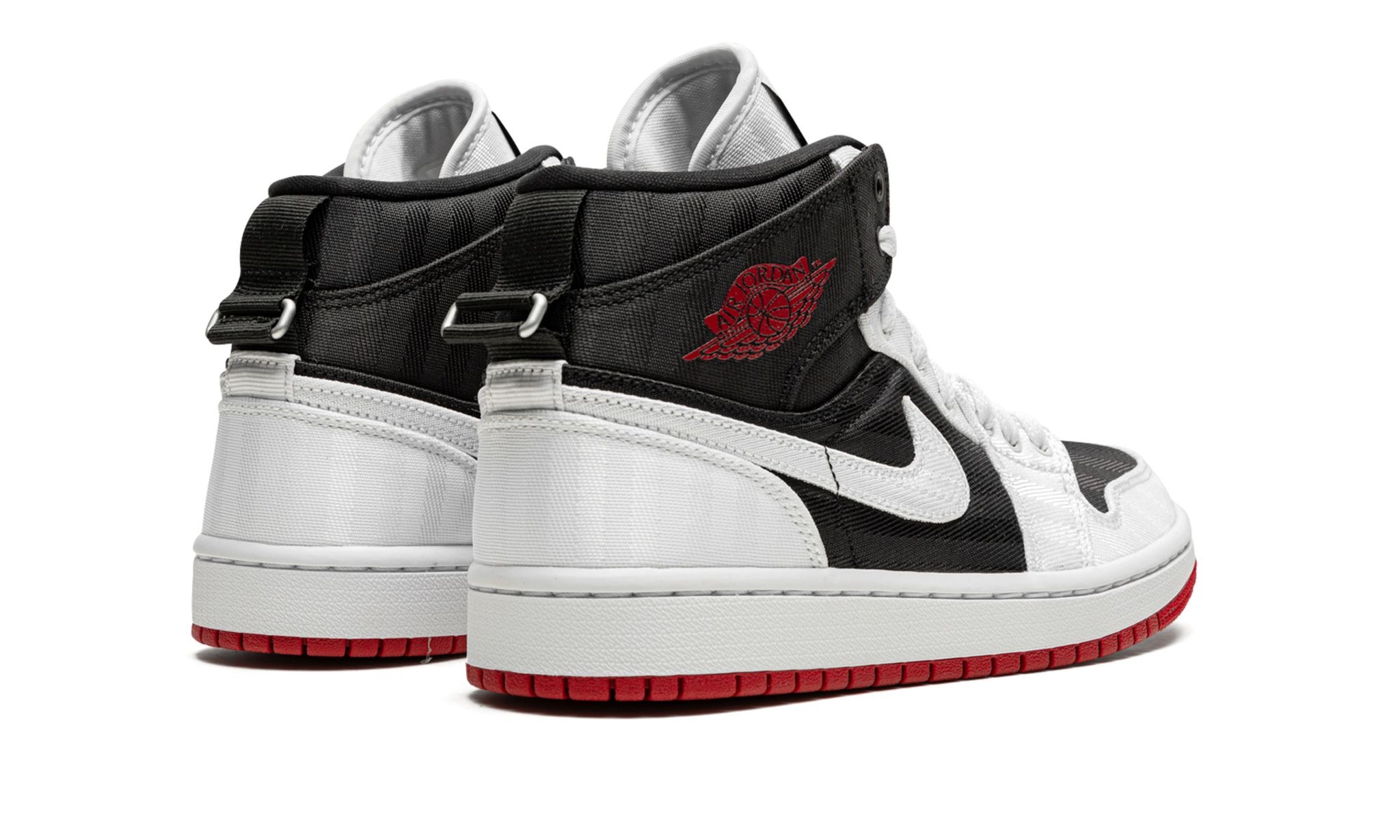 Wmns Air Jordan 1 Mid SE UTL "White / Black / Gym Red" - 3