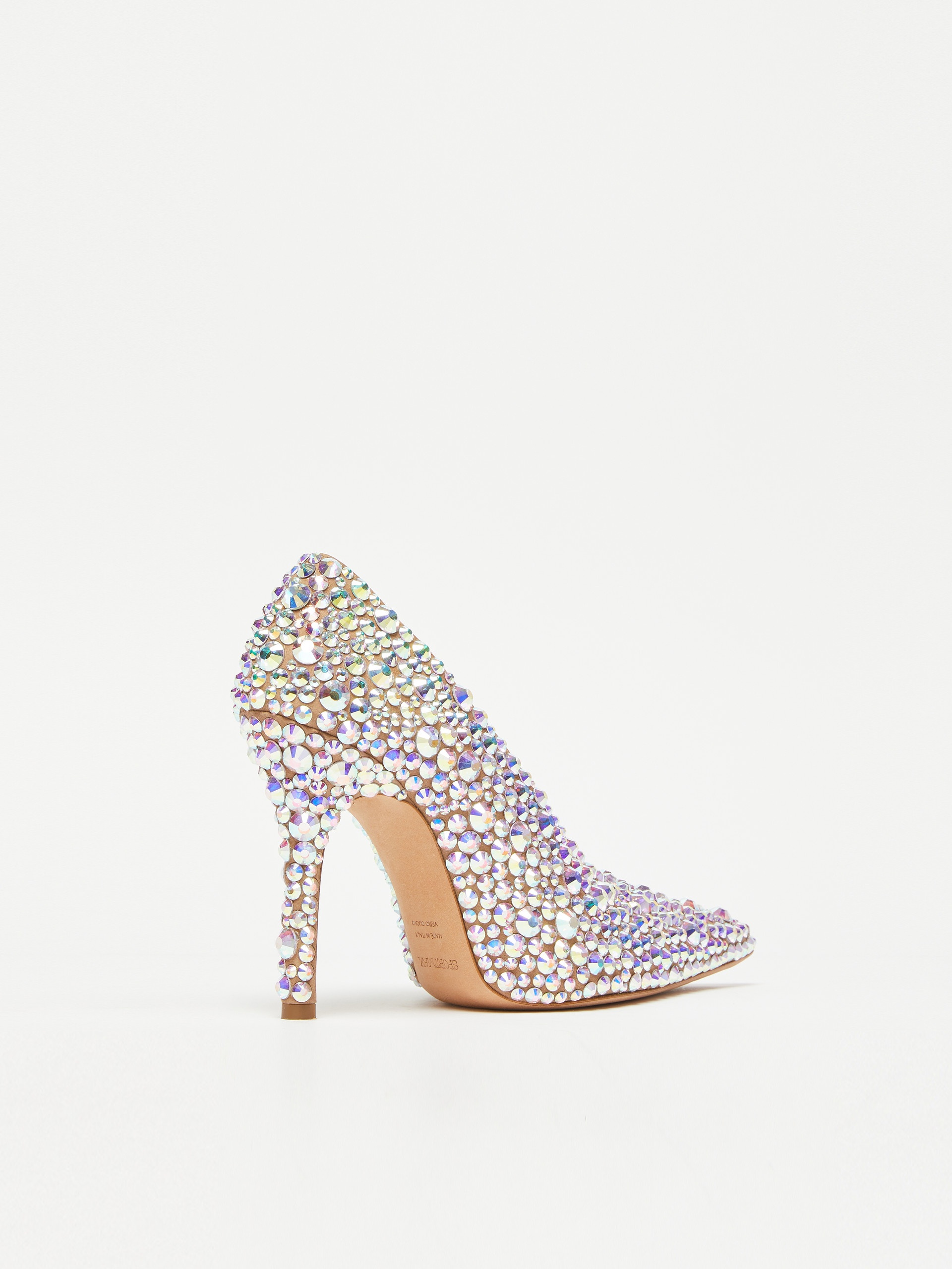 ALBANY Crystal-adorned suede court shoes - 3