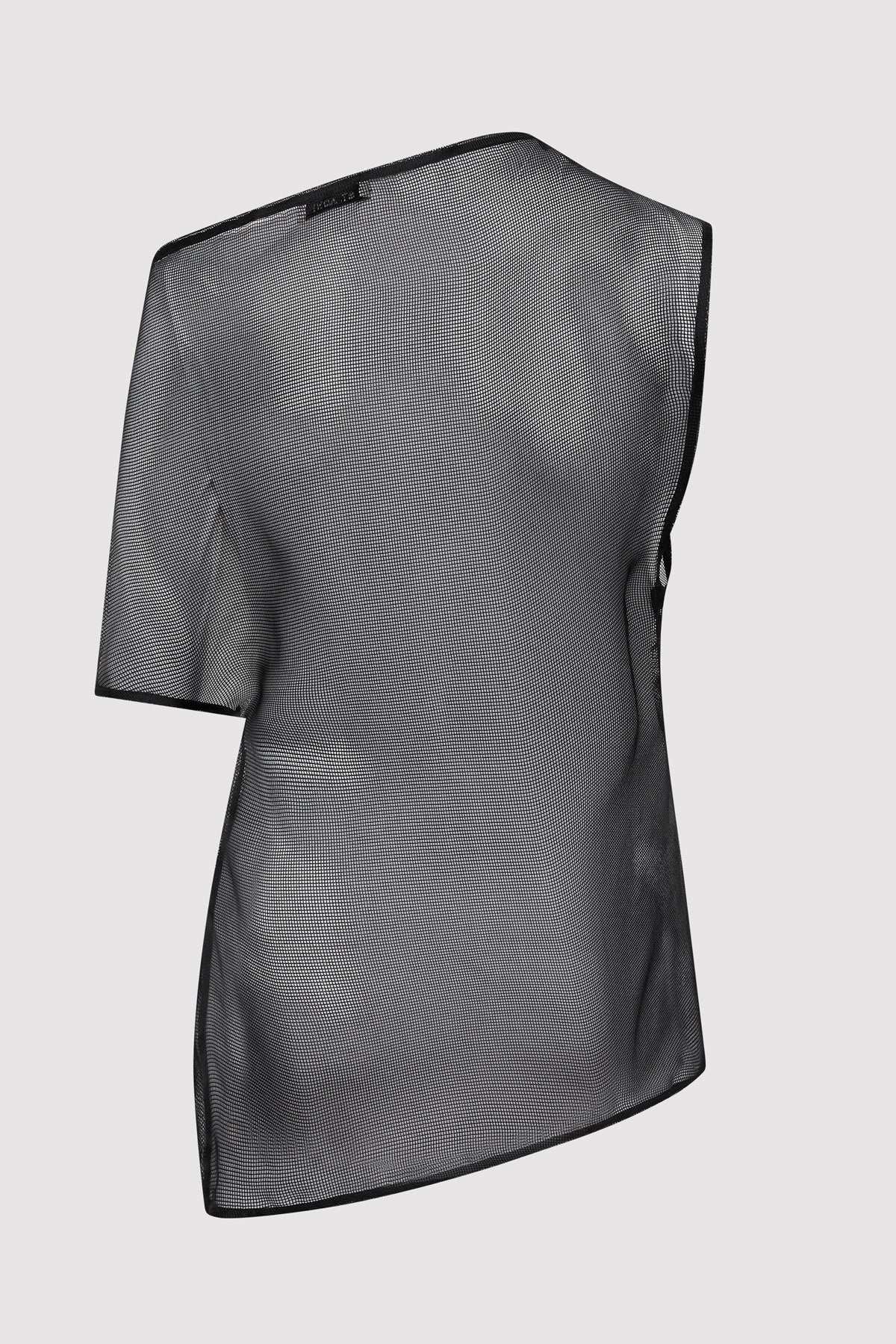 Silk Mesh Top - Black - 6