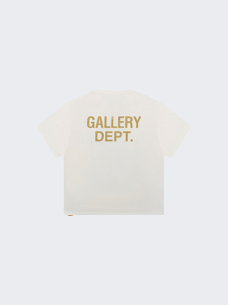 GALLERY DEPT. Oct Biker Dog Tee Light Archival White outlook