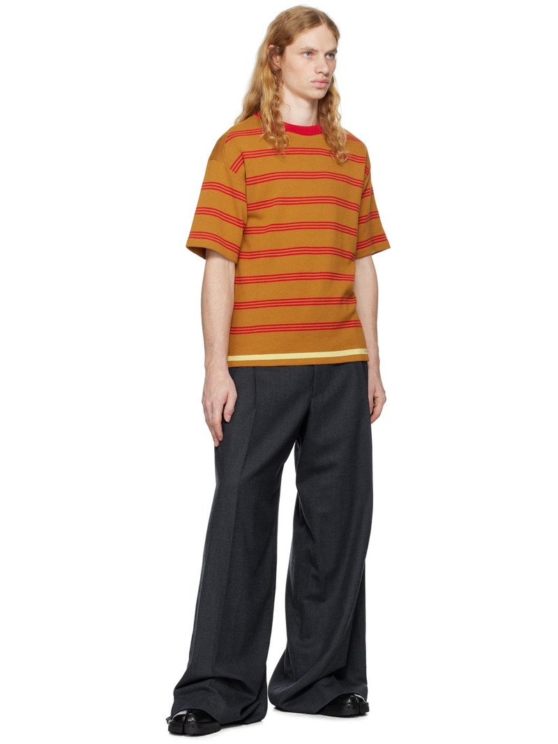 Marni Tan Seaside Stripe T-shirt outlook