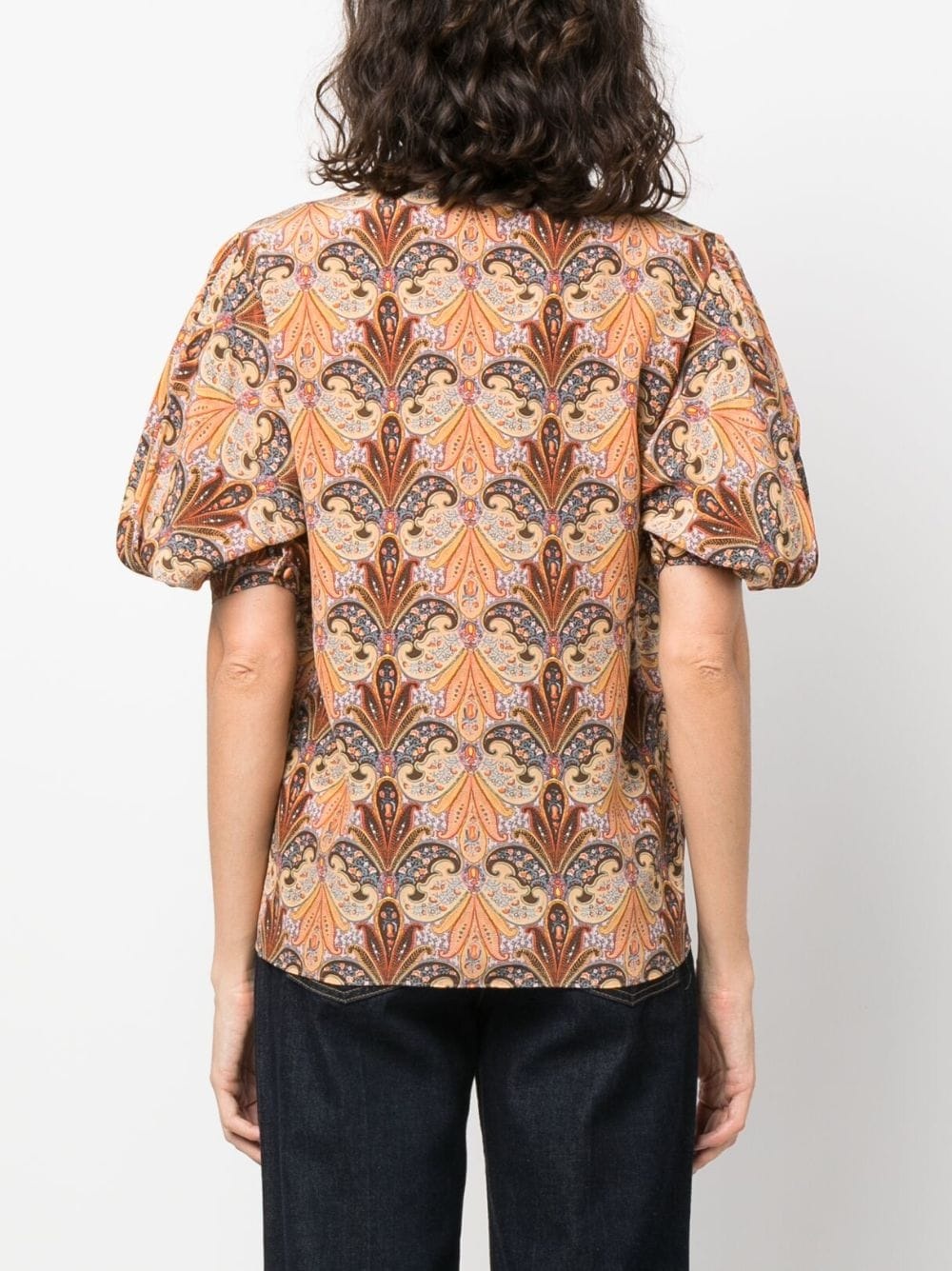 paisley-print silk shirt - 4