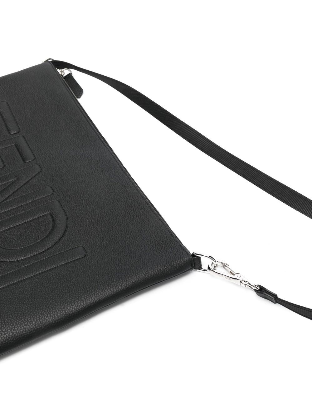 embossed-logo clutch bag - 4