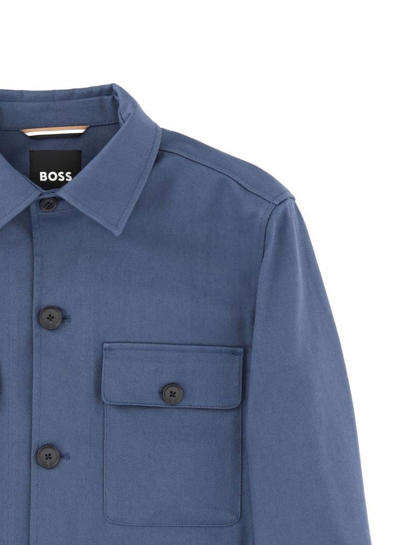 BOSS chest-pockets shirt jacket outlook