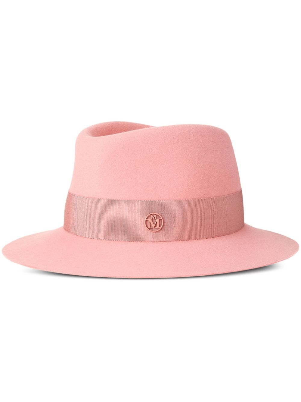 Andre logo plaque-detail wool fedora - 1