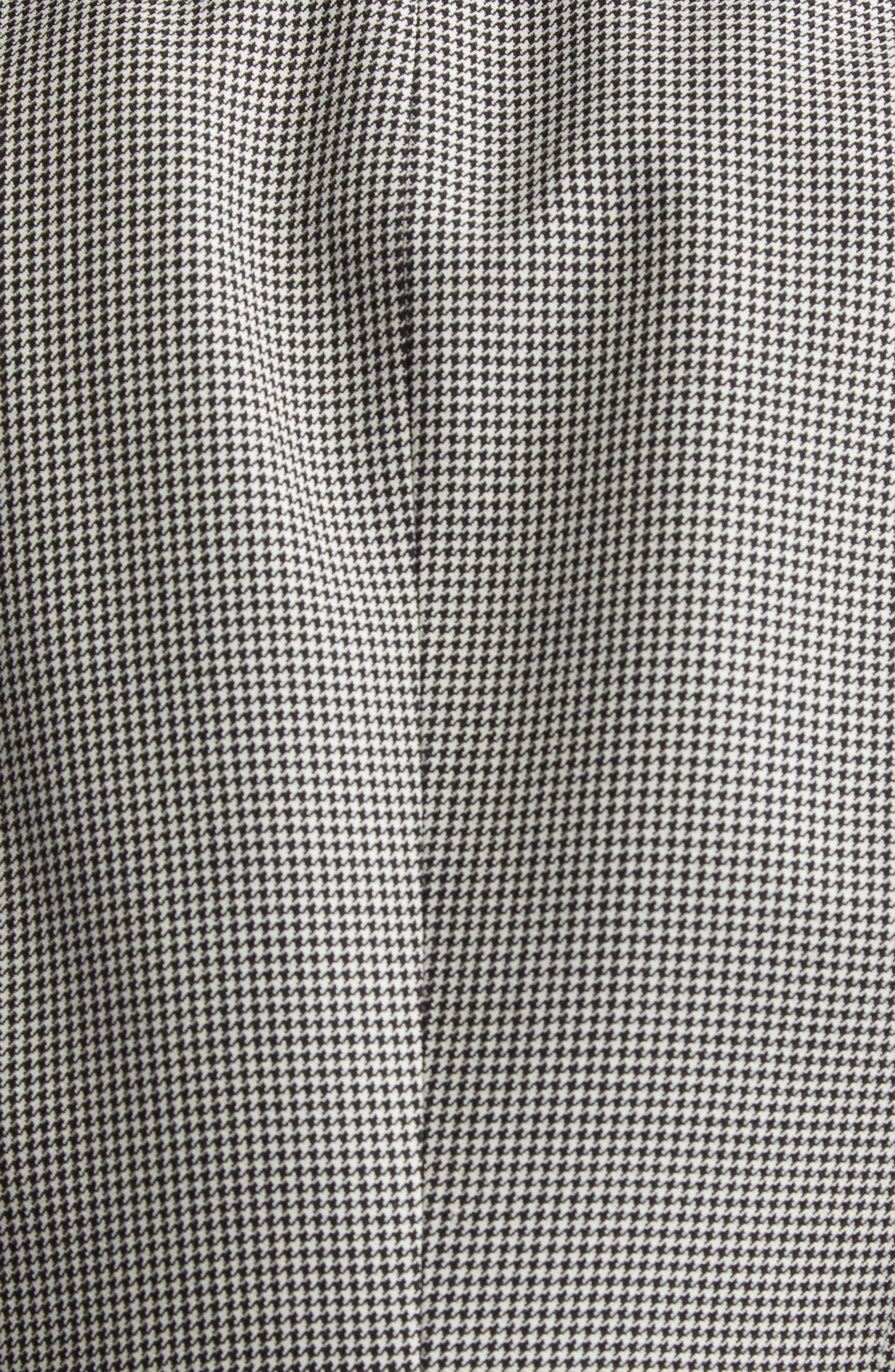 McQueen Houndstooth Check Wool Blazer in Black/Ivory at Nordstrom - 6
