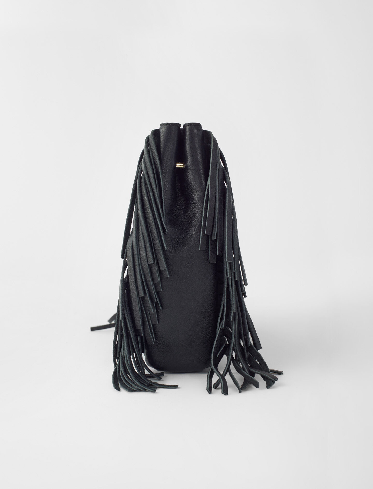 Mini embossed-leather M bag with chain - 4