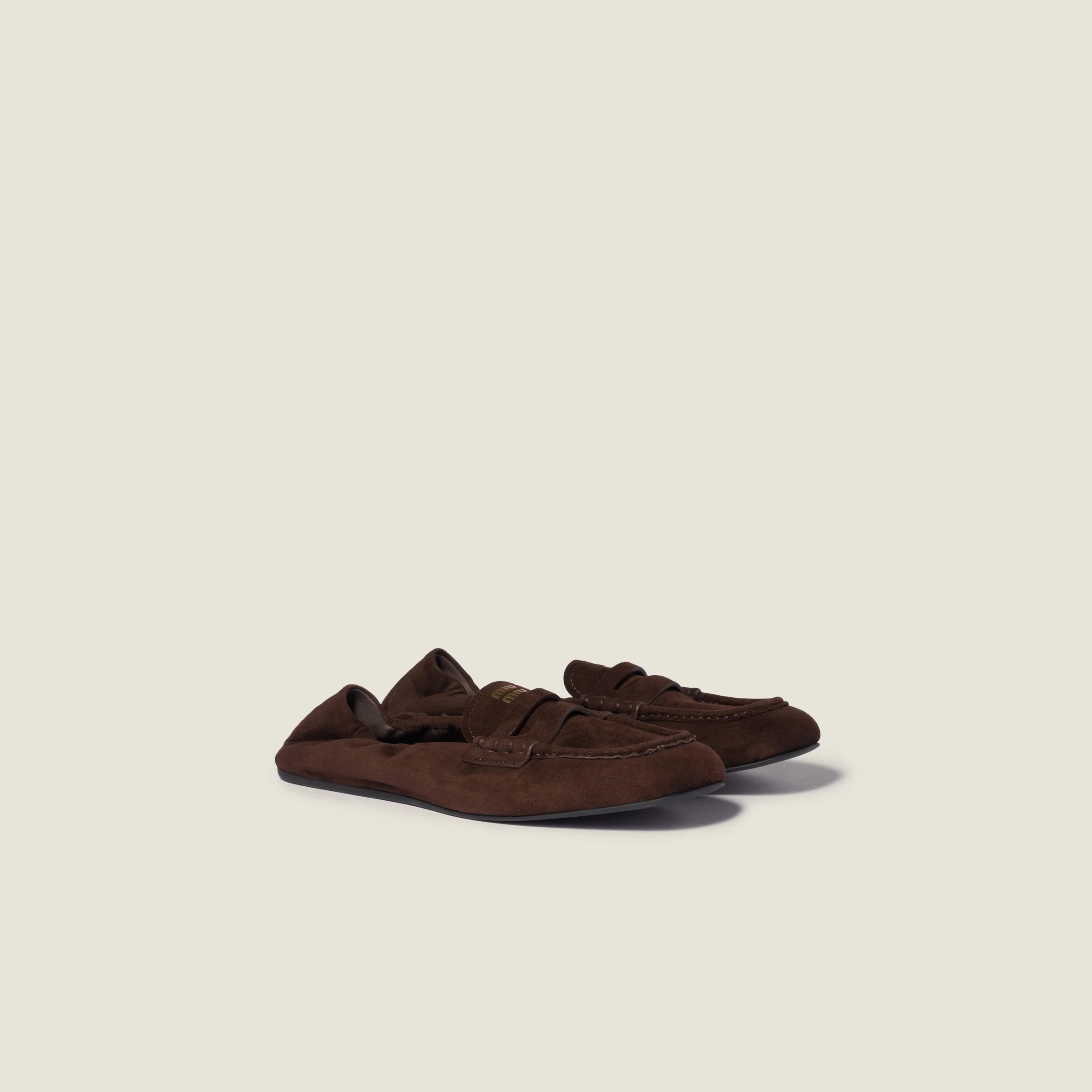 Ruches suede loafers - 1