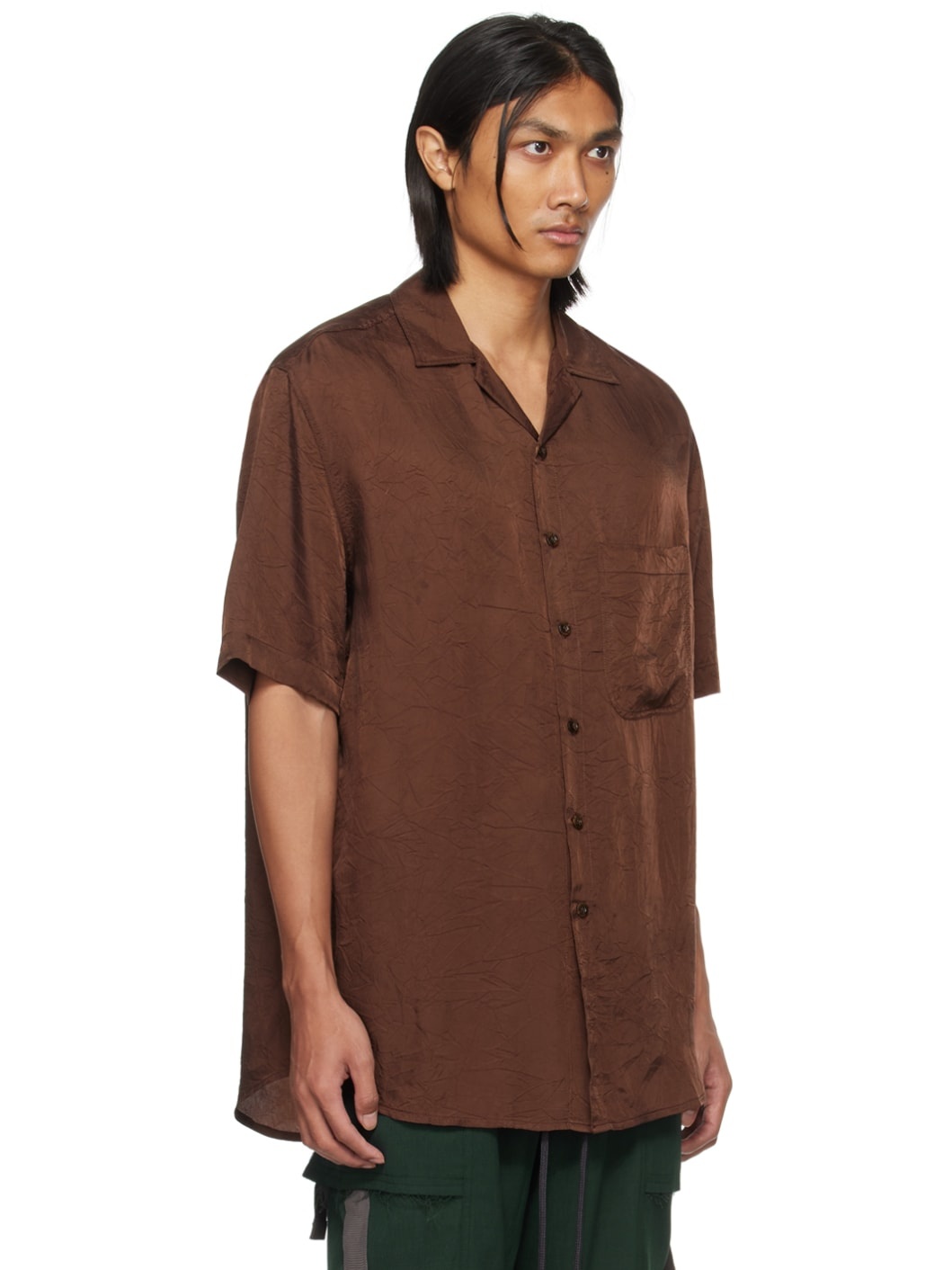 Brown Oversized Shirt - 2