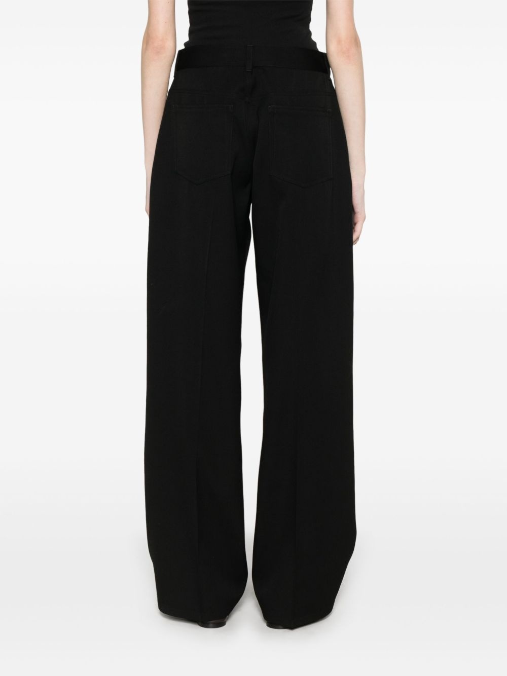 virgin-wool gabardine trousers - 4