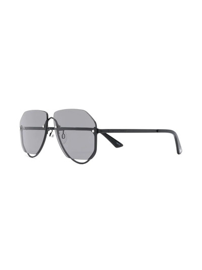 Alexander McQueen 0257S00163 geometric-frame sunglasses outlook