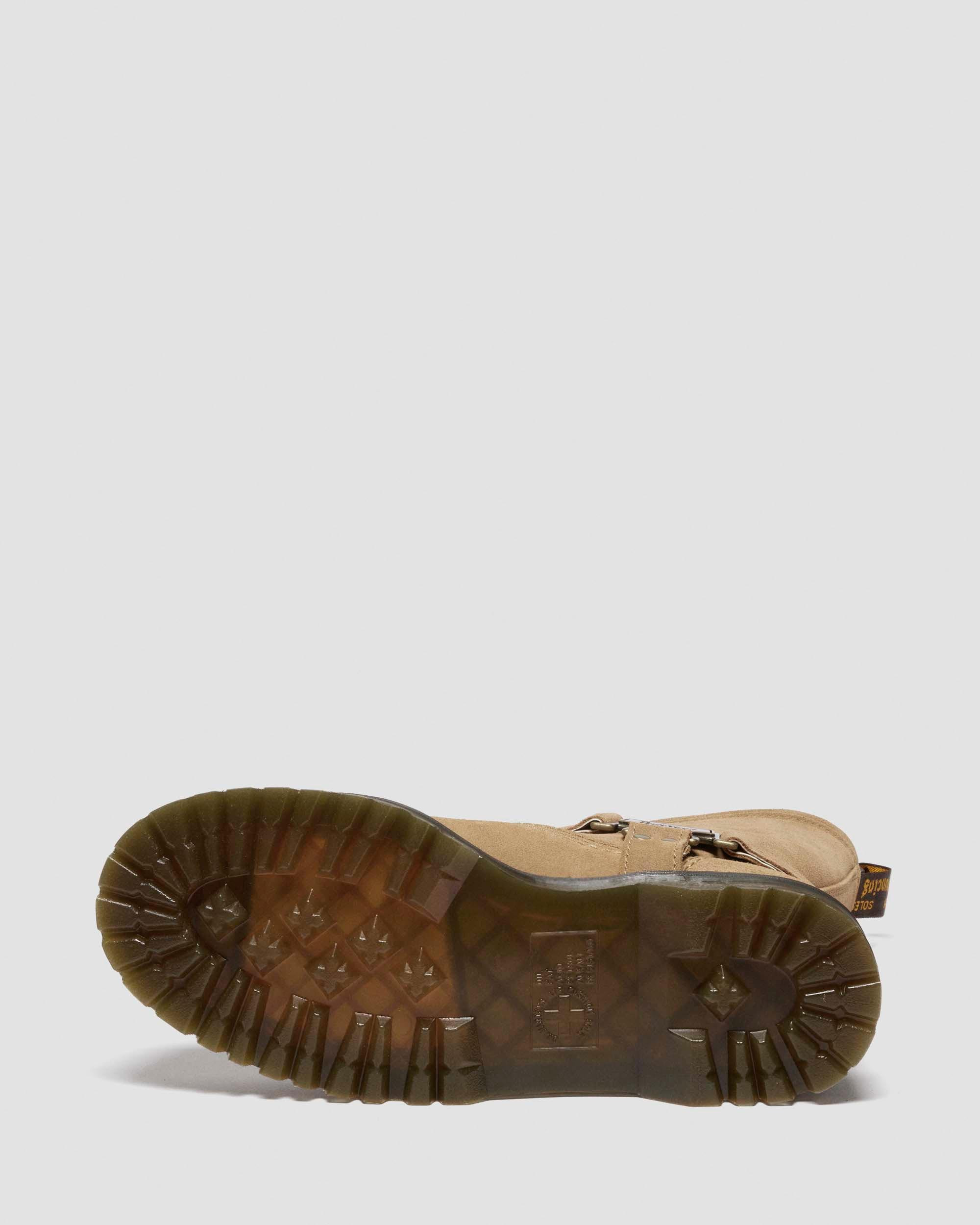 ANISTONE HI SUEDE BIKER BOOTS - 8