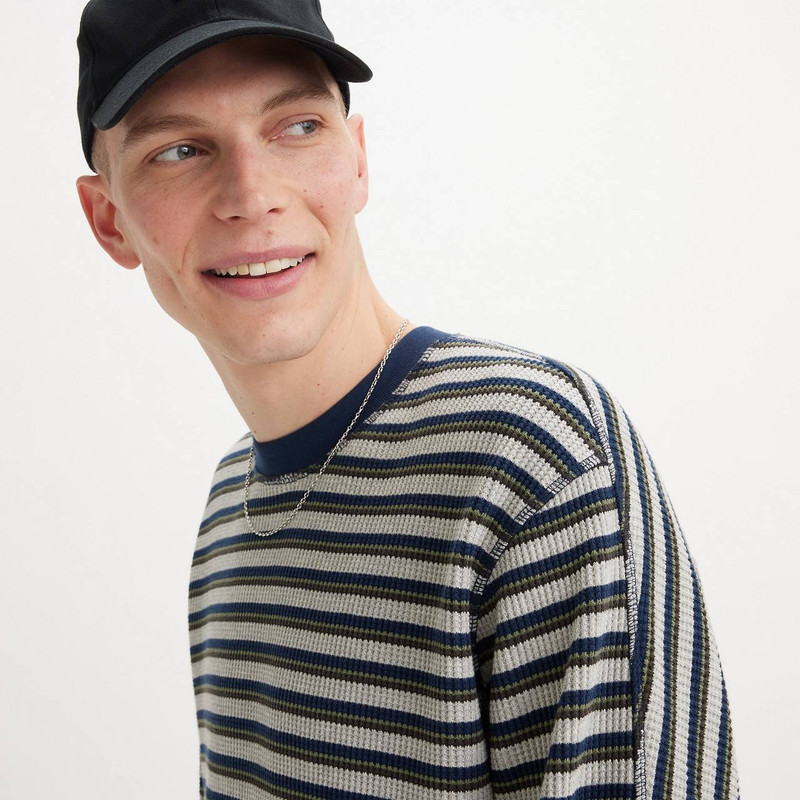 LONG SLEEVE RELAXED FIT THERMAL SHIRT 5