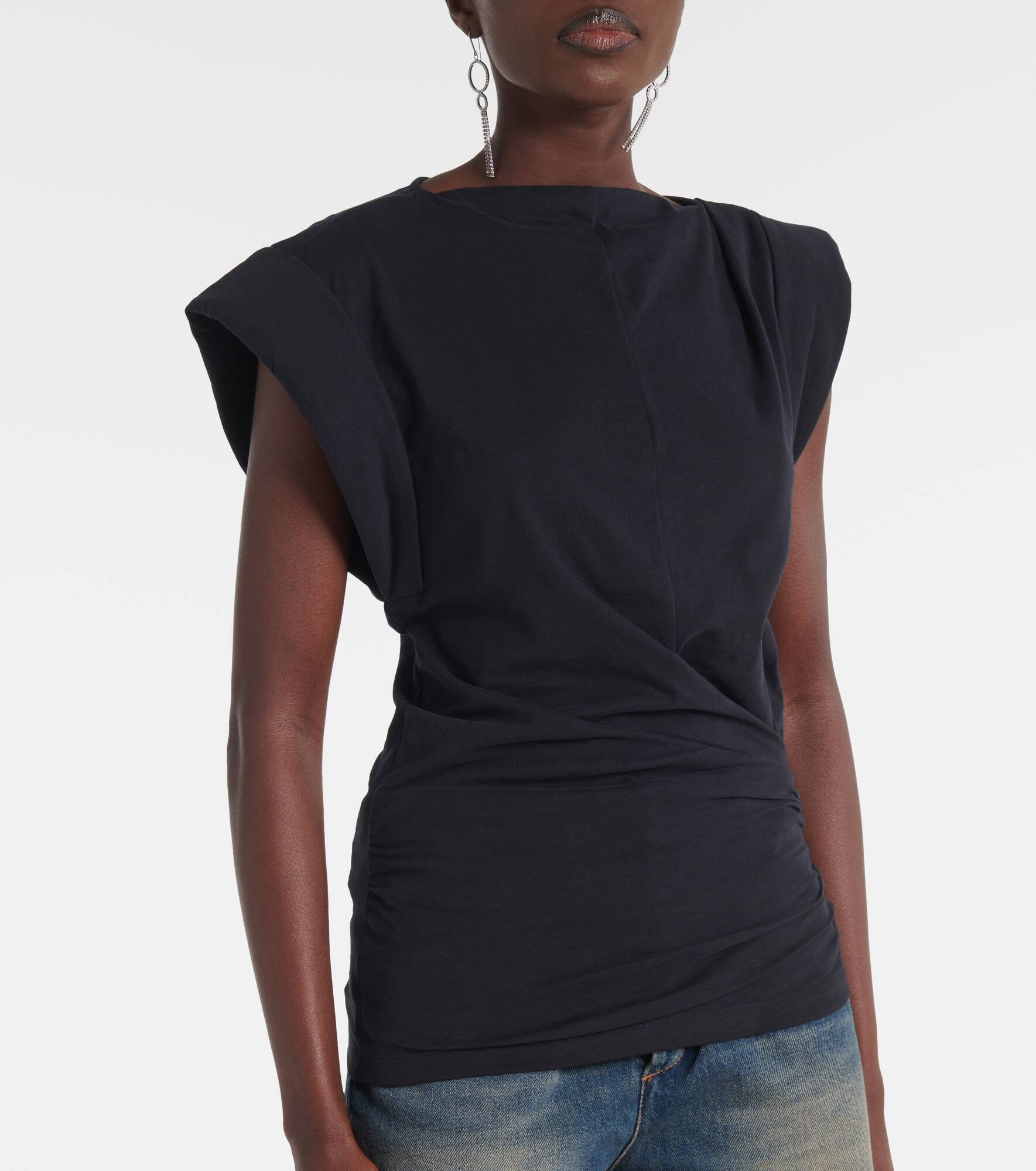 Maisan cotton jersey tank top - 5