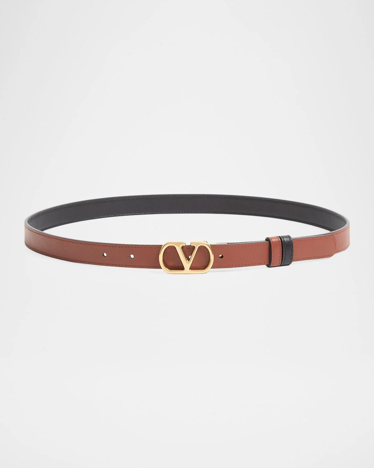 VLogo Signature Reversible Shiny Calfskin Belt 20MM - 1
