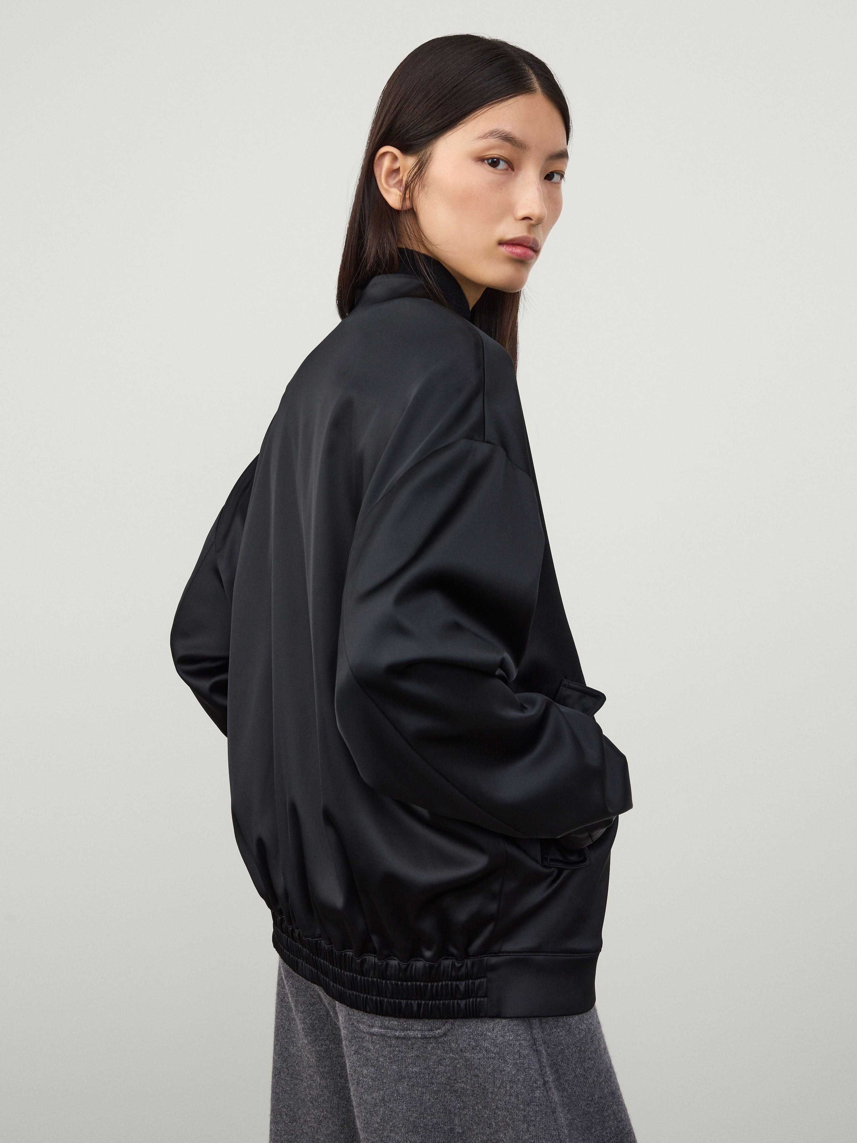 Long Sleeved Bomber Jacket - 6