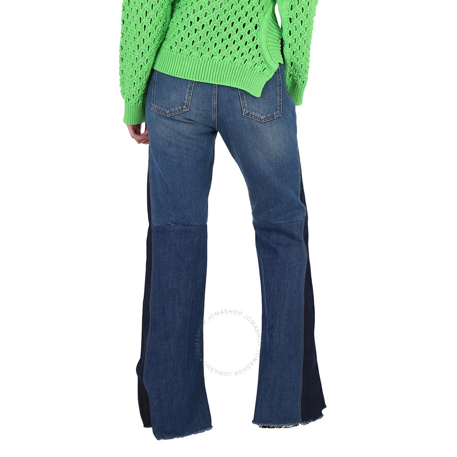 Chloe Ladies Patchwork Flared High-Waisted Jeans - 6