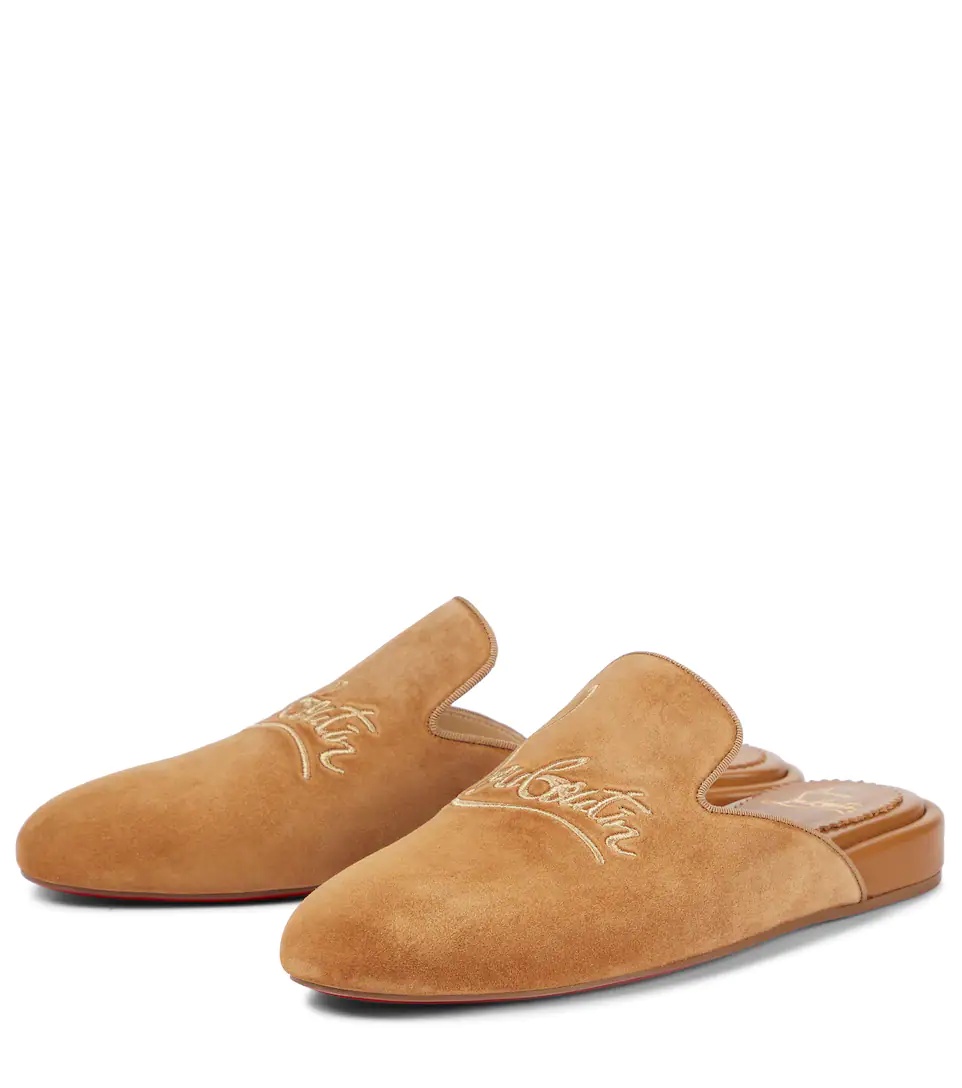 Navy Coolito Donna suede slippers - 5