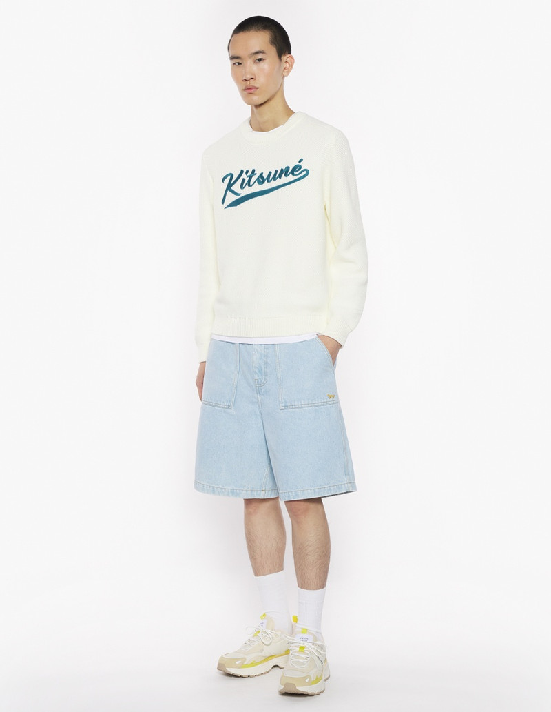 Maison Kitsuné KITSUNE VARSITY EMBROIDERED MESH JUMPER outlook