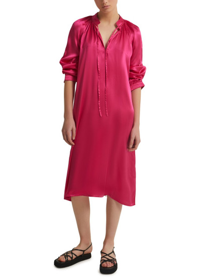 Yves Salomon Long Sleeve Dress In Silk Satin outlook