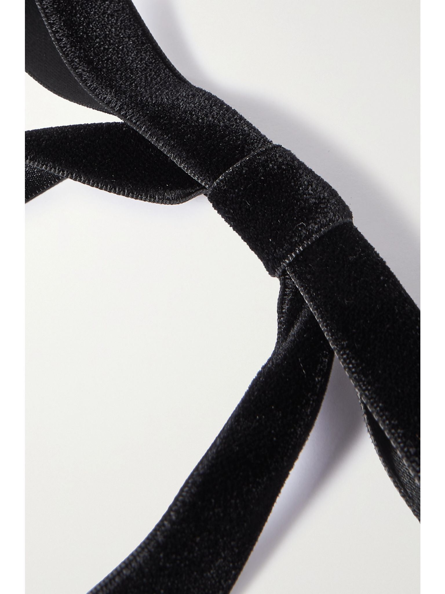 Aida velvet bow hair clip Black - 4