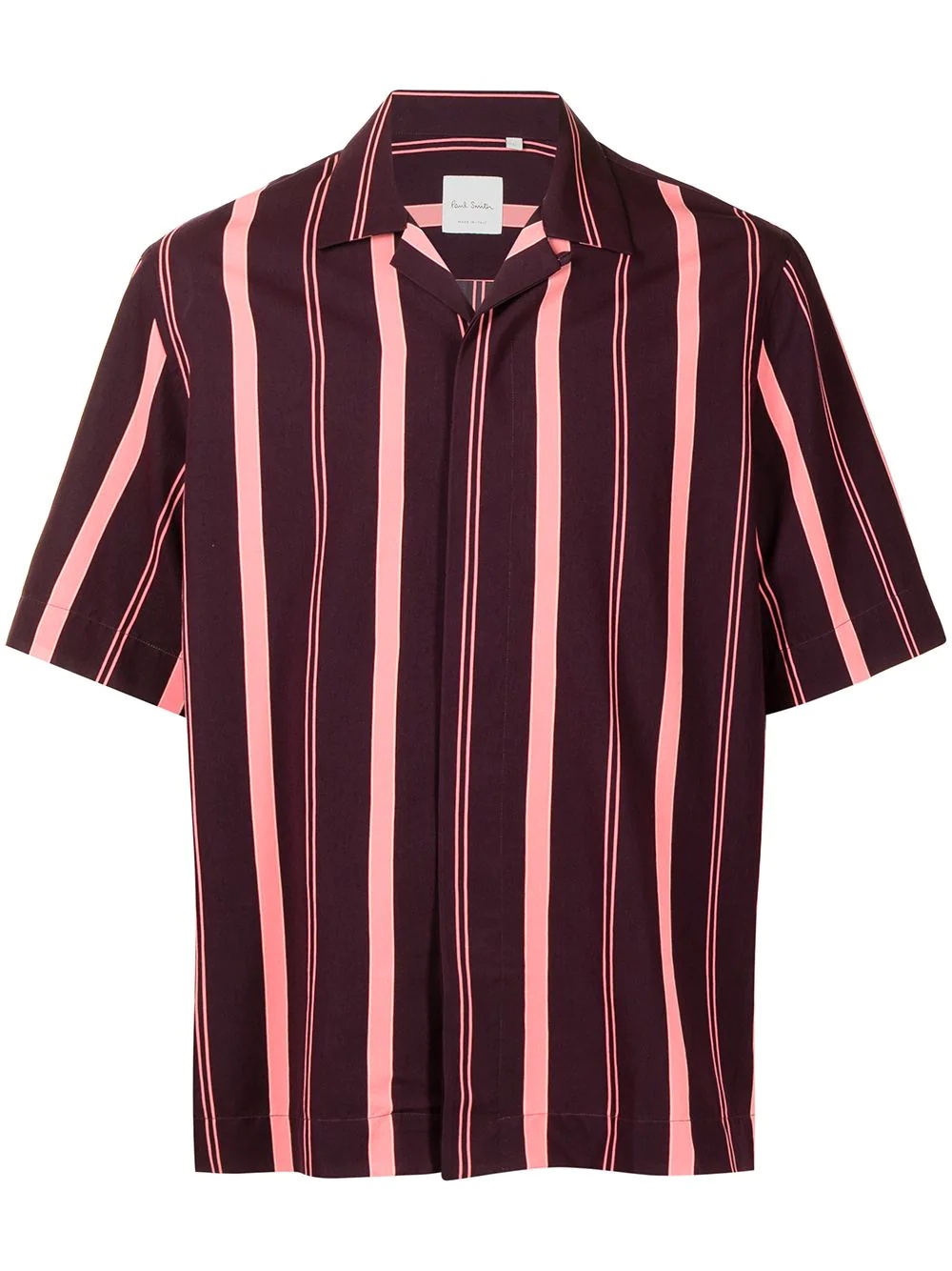 striped short-sleeve shirt - 1