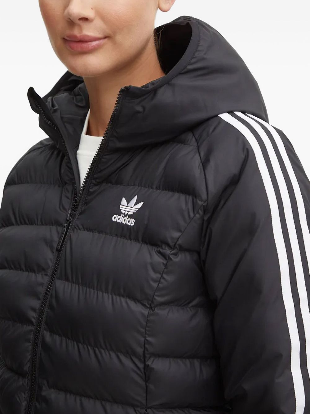 three-stripe hooded puffer jacket - 5