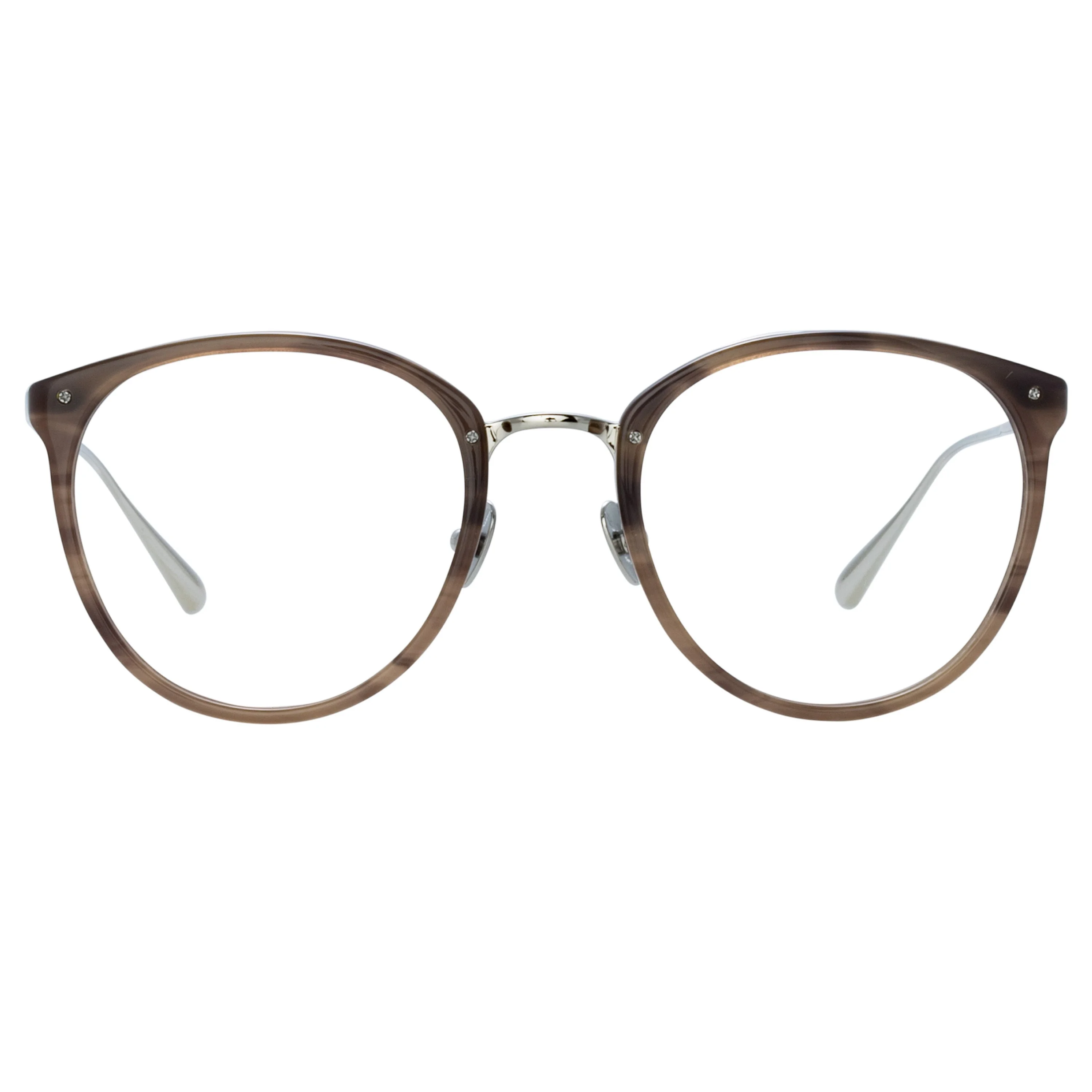 MEN'S CALTHORPE OVAL OPTICAL FRAME IN GREY HORN - 1
