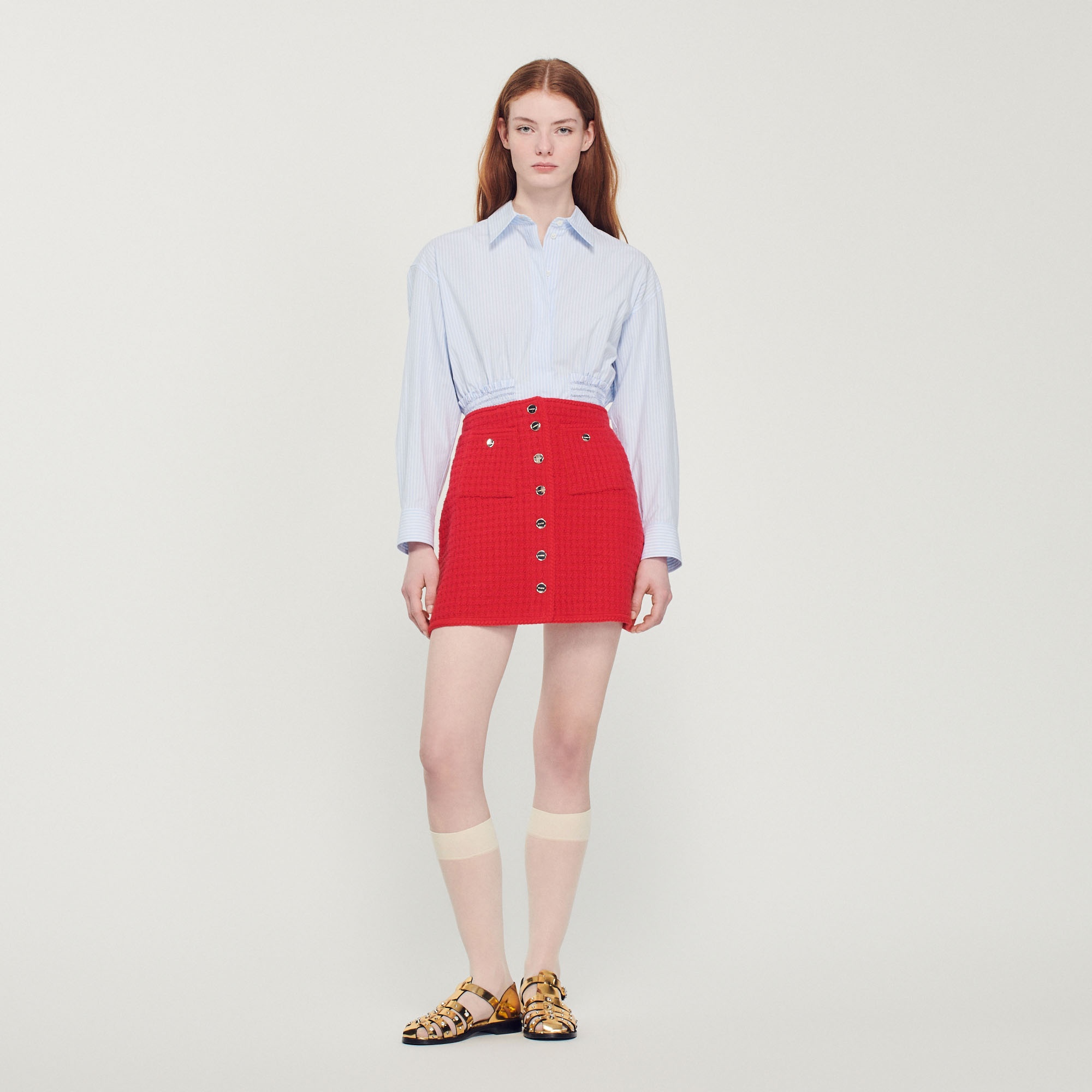 Short knitted skirt - 3