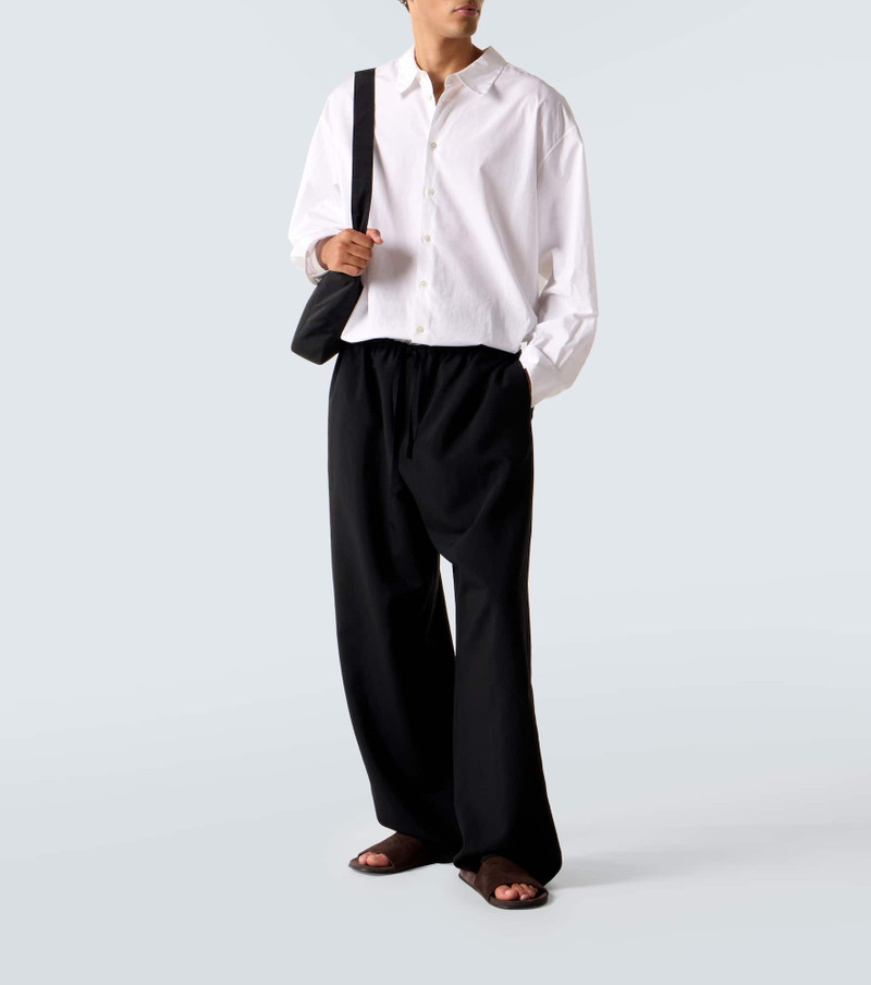 The Row Hugh suede slides outlook
