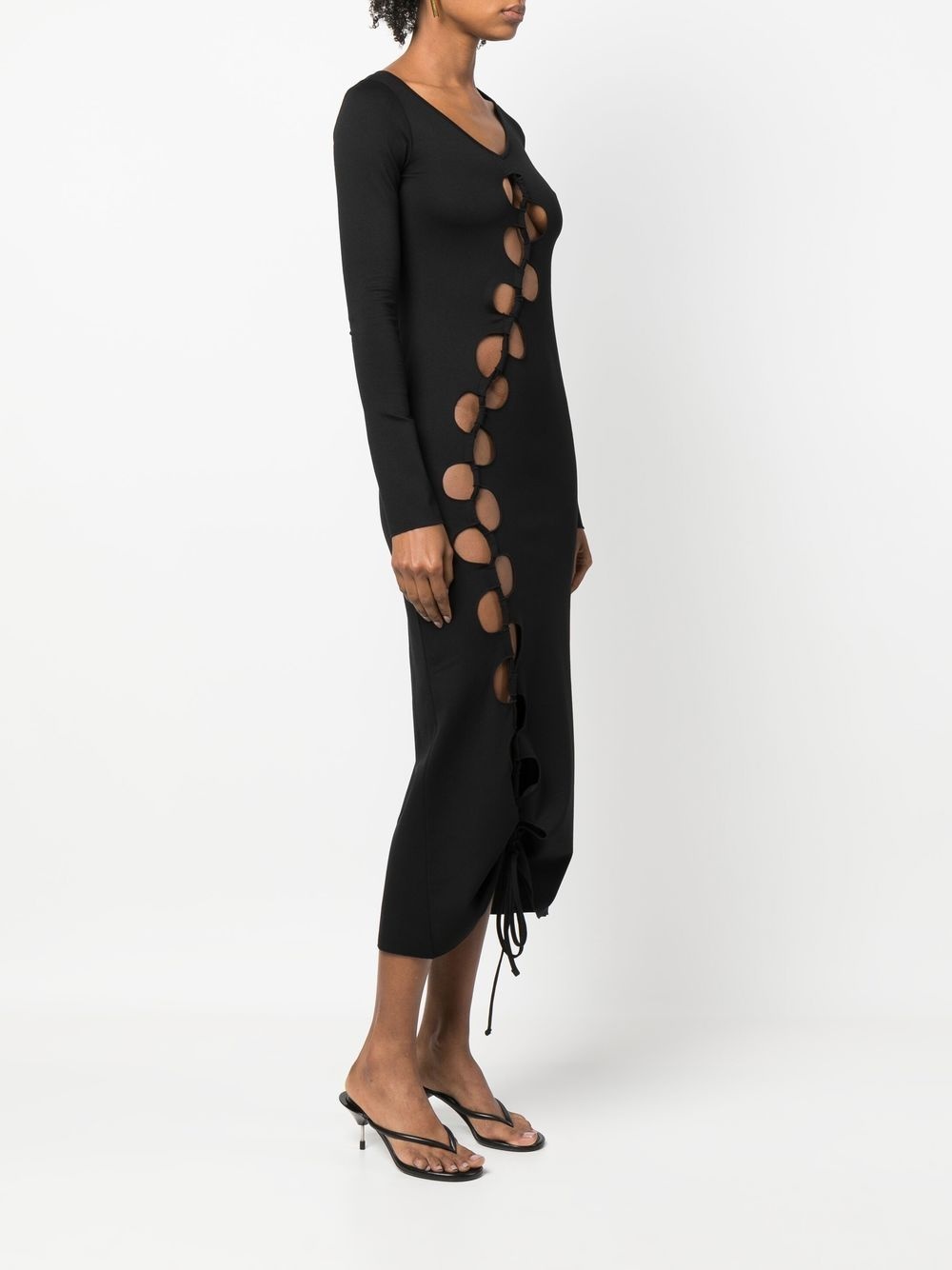 cut out-detail maxi dress - 3