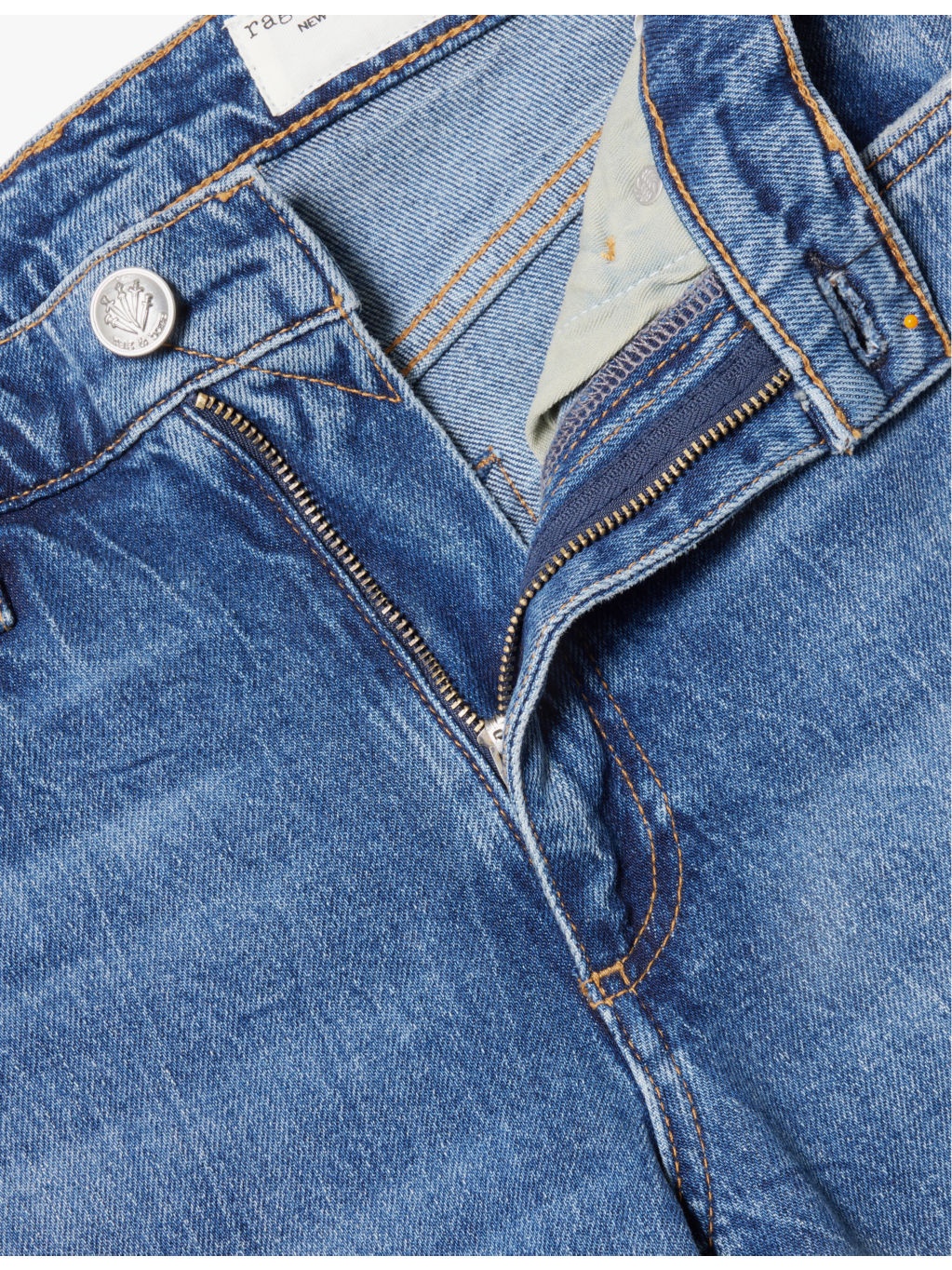 Harlow straight-leg mid-rise stretch-denim jeans - 7