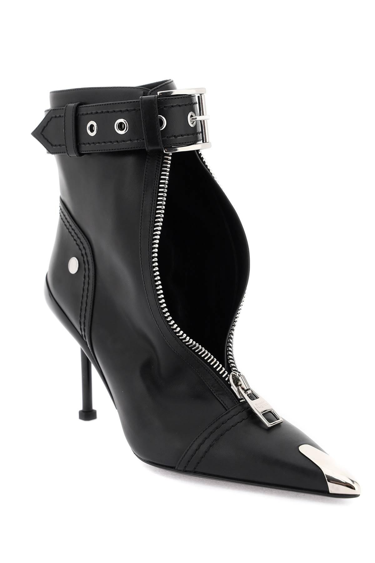 'SLASH BIKER' ANKLE BOOTS - 4