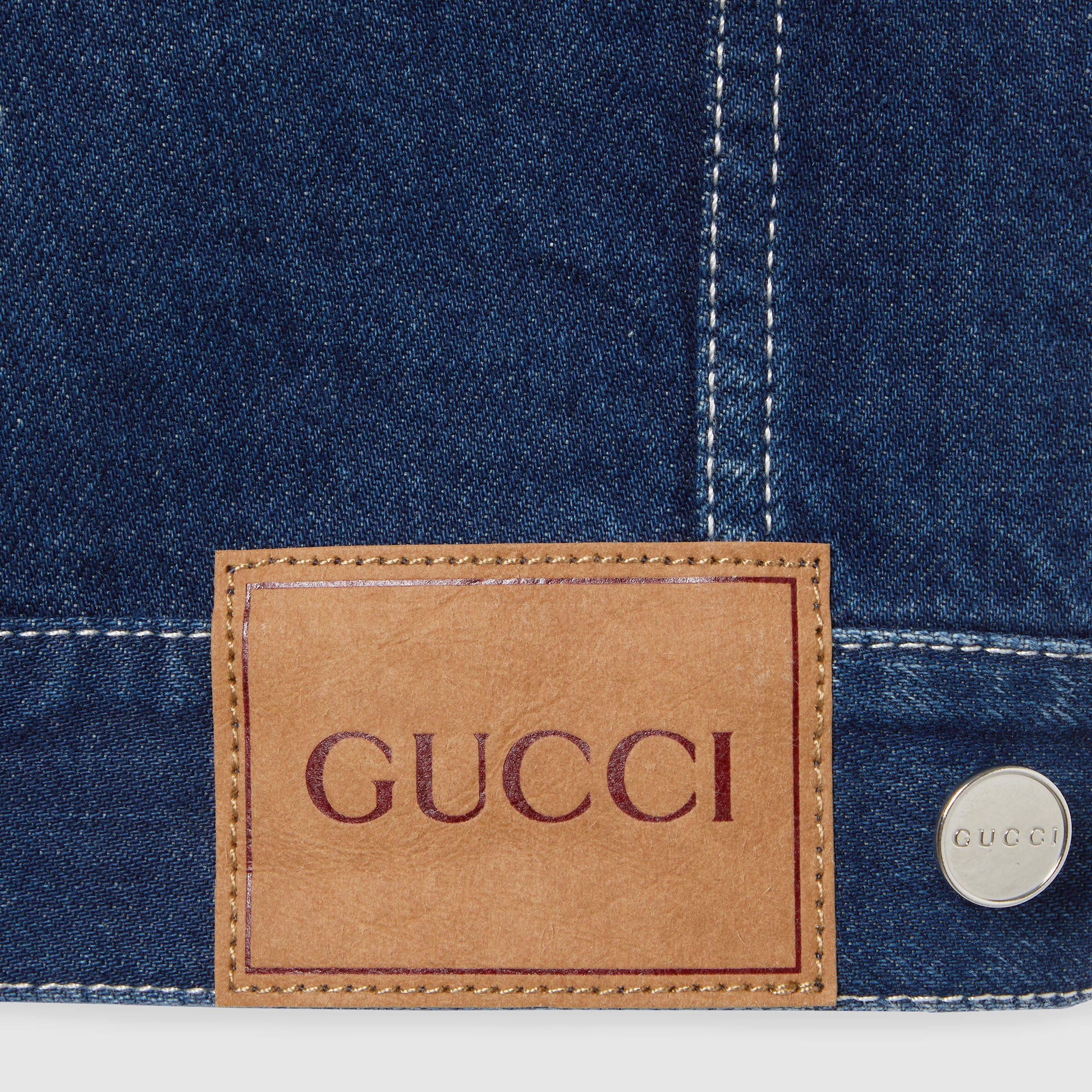 Relaxed cropped fit denim jacket - 10
