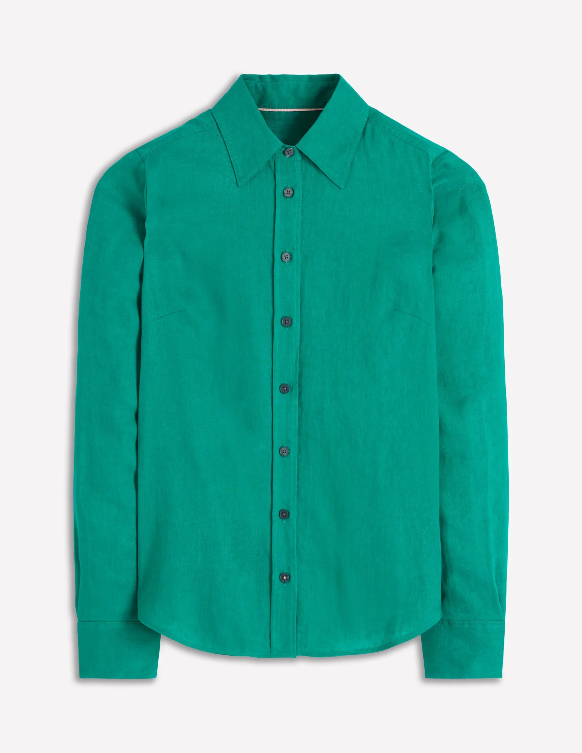 Sienna Linen Shirt-Deep Teal - 1