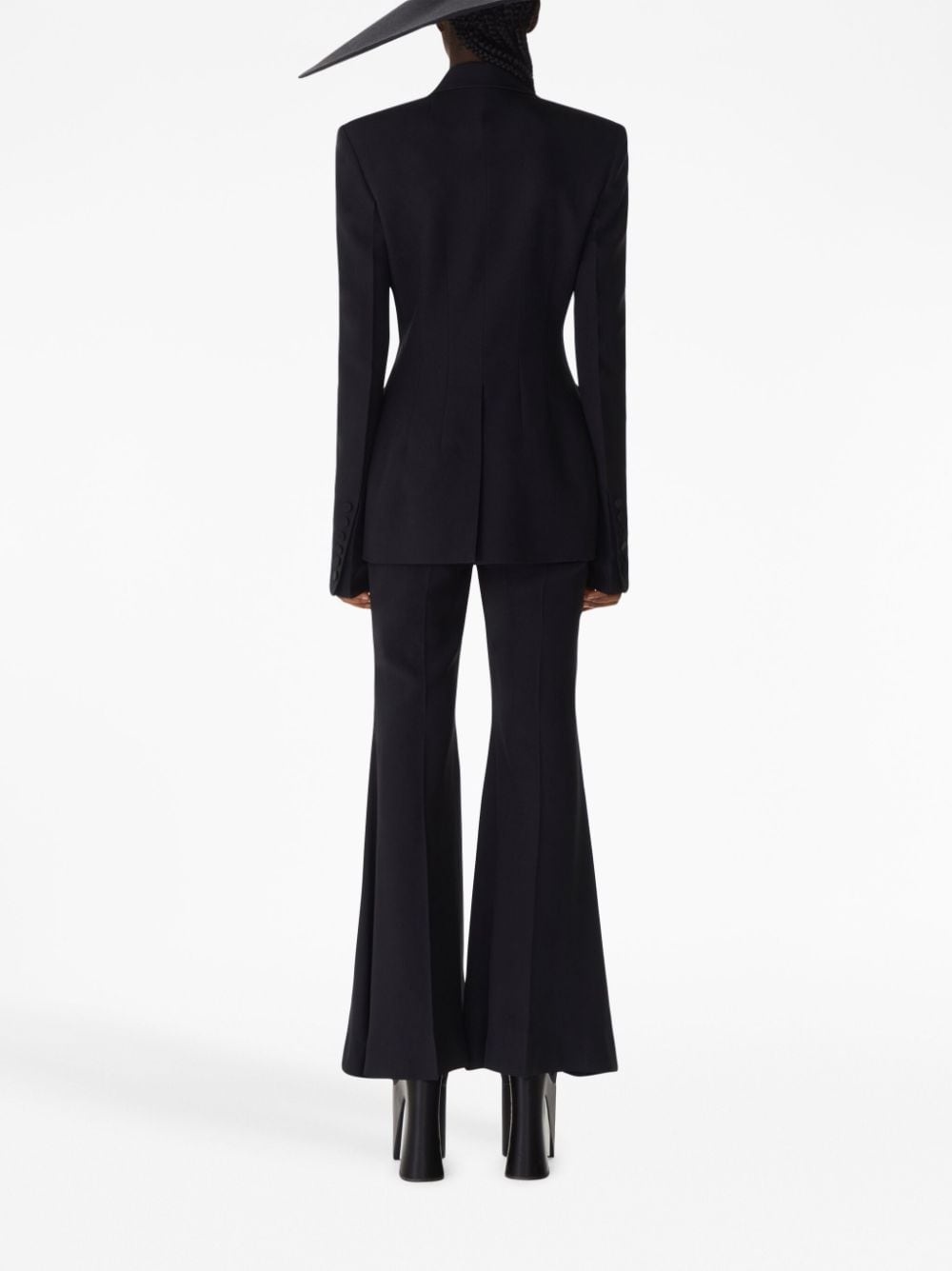 high-waist flared trousers - 3