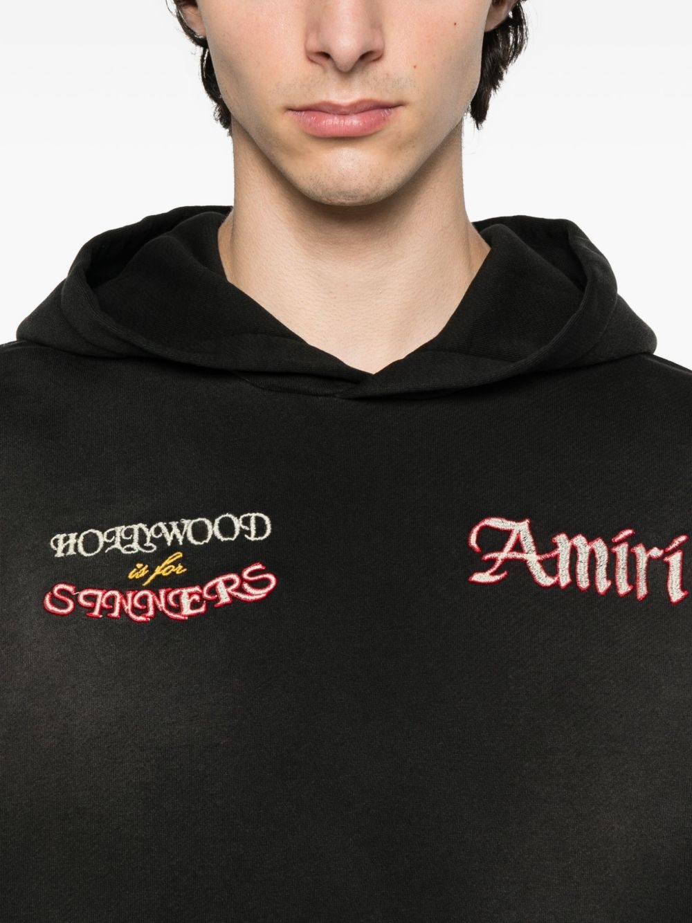 palm-tree embroidered hoodie - 5