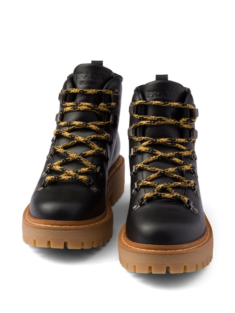 laced leather ankle boots - 6