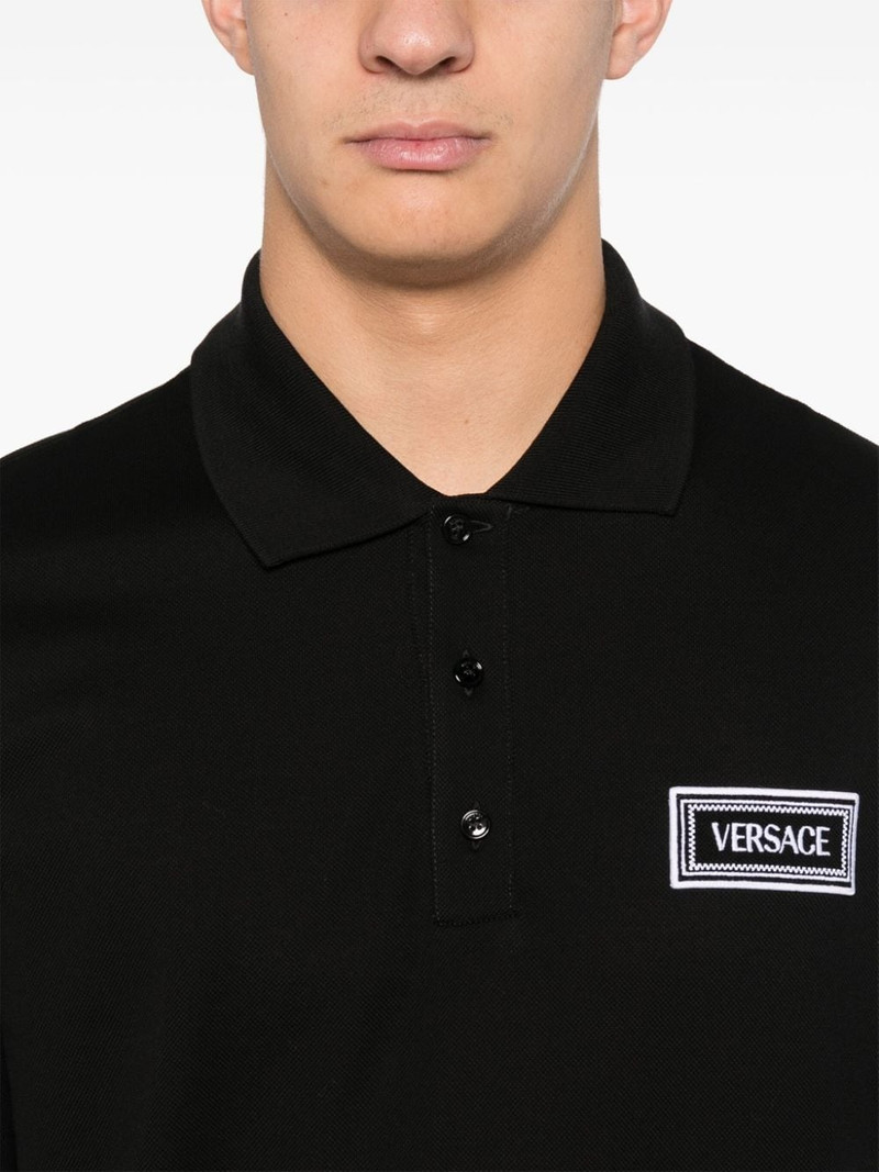 logo-embroidered polo shirt 4