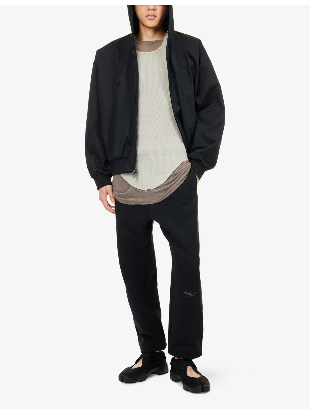 Logo-Patch Relaxed-Fit Cotton Blend Hoody - 2