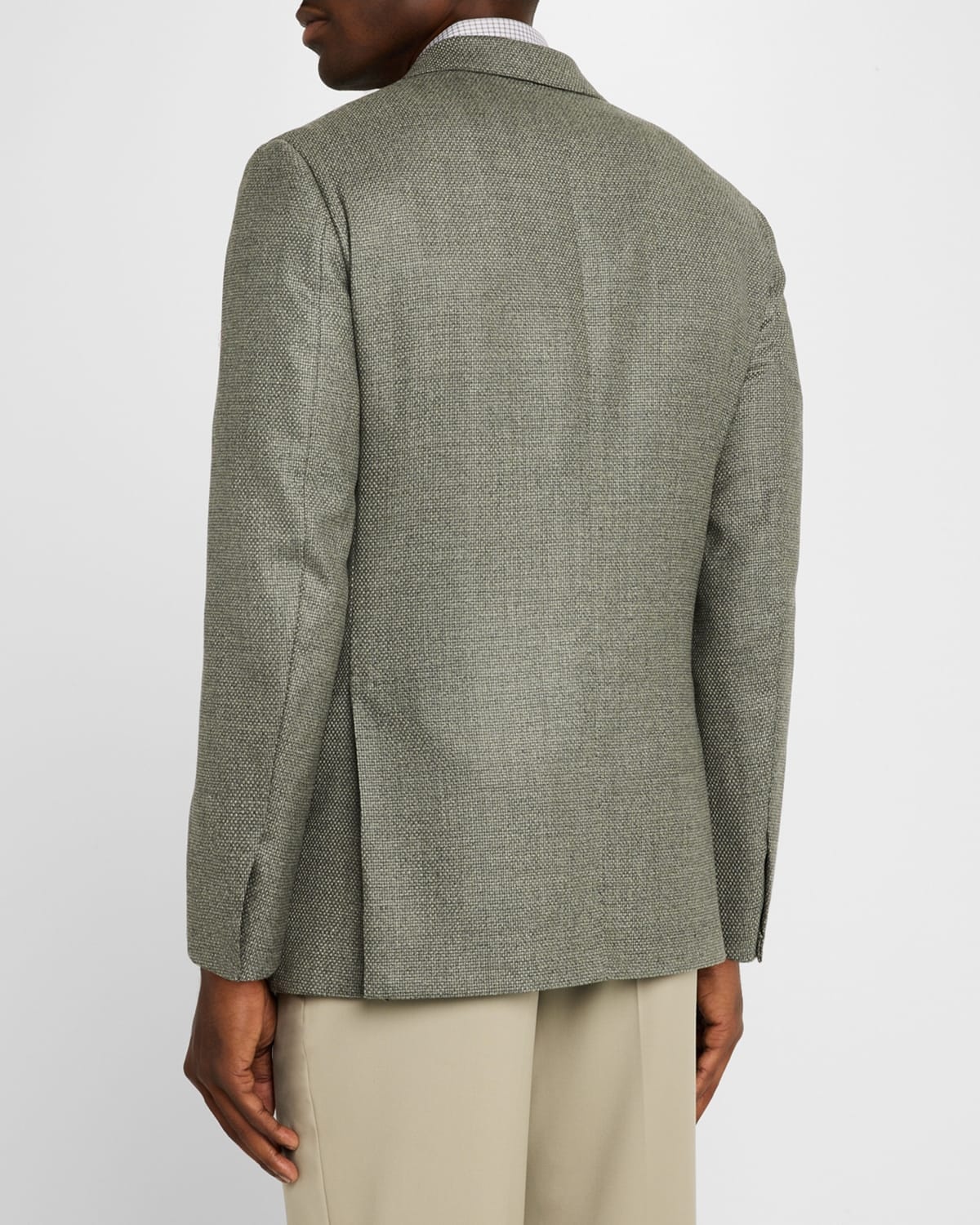 Men's Textured Wool-Cashmere Blazer - 3